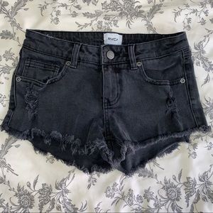 RVCA black jean shorts